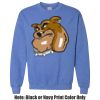 Adult Heavy Blend Heather Royal or Red 60/40 Fleece Crew (S) Thumbnail
