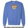 Adult Heavy Blend Heather Royal or Red 60/40 Fleece Crew (S) Thumbnail