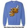Adult Heavy Blend Heather Royal or Red 60/40 Fleece Crew (S) Thumbnail