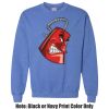 Adult Heavy Blend Heather Royal or Red 60/40 Fleece Crew (S) Thumbnail