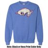 Adult Heavy Blend Heather Royal or Red 60/40 Fleece Crew (S) Thumbnail