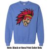 Adult Heavy Blend Heather Royal or Red 60/40 Fleece Crew (S) Thumbnail