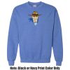 Adult Heavy Blend Heather Royal or Red 60/40 Fleece Crew (S) Thumbnail