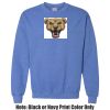 Adult Heavy Blend Heather Royal or Red 60/40 Fleece Crew (S) Thumbnail