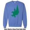 Adult Heavy Blend Heather Royal or Red 60/40 Fleece Crew (S) Thumbnail