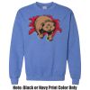 Adult Heavy Blend Heather Royal or Red 60/40 Fleece Crew (S) Thumbnail