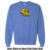 Adult Heavy Blend Heather Royal or Red 60/40 Fleece Crew (S) Thumbnail