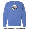 Adult Heavy Blend Heather Royal or Red 60/40 Fleece Crew (S) Thumbnail