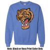 Adult Heavy Blend Heather Royal or Red 60/40 Fleece Crew (S) Thumbnail