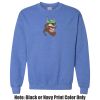 Adult Heavy Blend Heather Royal or Red 60/40 Fleece Crew (S) Thumbnail