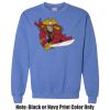 Adult Heavy Blend Heather Royal or Red 60/40 Fleece Crew (S) Thumbnail