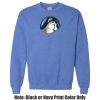 Adult Heavy Blend Heather Royal or Red 60/40 Fleece Crew (S) Thumbnail