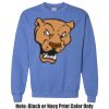 Adult Heavy Blend Heather Royal or Red 60/40 Fleece Crew (S) Thumbnail