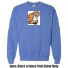 Adult Heavy Blend Heather Royal or Red 60/40 Fleece Crew (S) Thumbnail
