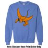 Adult Heavy Blend Heather Royal or Red 60/40 Fleece Crew (S) Thumbnail