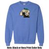 Adult Heavy Blend Heather Royal or Red 60/40 Fleece Crew (S) Thumbnail