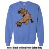 Adult Heavy Blend Heather Royal or Red 60/40 Fleece Crew (S) Thumbnail