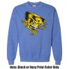 Adult Heavy Blend Heather Royal or Red 60/40 Fleece Crew (S) Thumbnail