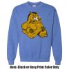 Adult Heavy Blend Heather Royal or Red 60/40 Fleece Crew (S) Thumbnail
