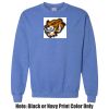 Adult Heavy Blend Heather Royal or Red 60/40 Fleece Crew (S) Thumbnail