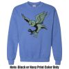 Adult Heavy Blend Heather Royal or Red 60/40 Fleece Crew (S) Thumbnail