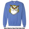Adult Heavy Blend Heather Royal or Red 60/40 Fleece Crew (S) Thumbnail