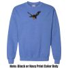 Adult Heavy Blend Heather Royal or Red 60/40 Fleece Crew (S) Thumbnail