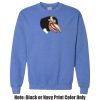 Adult Heavy Blend Heather Royal or Red 60/40 Fleece Crew (S) Thumbnail
