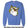 Adult Heavy Blend Heather Royal or Red 60/40 Fleece Crew (S) Thumbnail