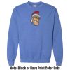 Adult Heavy Blend Heather Royal or Red 60/40 Fleece Crew (S) Thumbnail