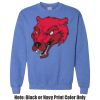 Adult Heavy Blend Heather Royal or Red 60/40 Fleece Crew (S) Thumbnail