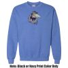 Adult Heavy Blend Heather Royal or Red 60/40 Fleece Crew (S) Thumbnail