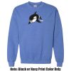Adult Heavy Blend Heather Royal or Red 60/40 Fleece Crew (S) Thumbnail
