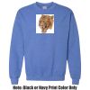 Adult Heavy Blend Heather Royal or Red 60/40 Fleece Crew (S) Thumbnail