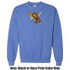 Adult Heavy Blend Heather Royal or Red 60/40 Fleece Crew (S) Thumbnail