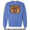 Adult Heavy Blend Heather Royal or Red 60/40 Fleece Crew (S) Thumbnail
