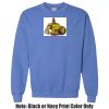 Adult Heavy Blend Heather Royal or Red 60/40 Fleece Crew (S) Thumbnail