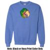 Adult Heavy Blend Heather Royal or Red 60/40 Fleece Crew (S) Thumbnail