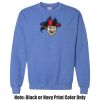 Adult Heavy Blend Heather Royal or Red 60/40 Fleece Crew (S) Thumbnail