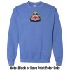 Adult Heavy Blend Heather Royal or Red 60/40 Fleece Crew (S) Thumbnail