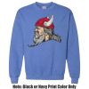 Adult Heavy Blend Heather Royal or Red 60/40 Fleece Crew (S) Thumbnail