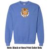Adult Heavy Blend Heather Royal or Red 60/40 Fleece Crew (S) Thumbnail