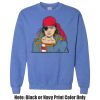 Adult Heavy Blend Heather Royal or Red 60/40 Fleece Crew (S) Thumbnail