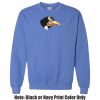 Adult Heavy Blend Heather Royal or Red 60/40 Fleece Crew (S) Thumbnail