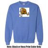 Adult Heavy Blend Heather Royal or Red 60/40 Fleece Crew (S) Thumbnail