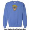 Adult Heavy Blend Heather Royal or Red 60/40 Fleece Crew (S) Thumbnail