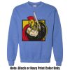 Adult Heavy Blend Heather Royal or Red 60/40 Fleece Crew (S) Thumbnail