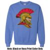 Adult Heavy Blend Heather Royal or Red 60/40 Fleece Crew (S) Thumbnail