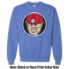 Adult Heavy Blend Heather Royal or Red 60/40 Fleece Crew (S) Thumbnail