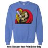 Adult Heavy Blend Heather Royal or Red 60/40 Fleece Crew (S) Thumbnail